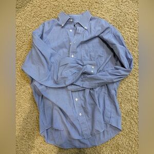 Burberry men's large button down, blue gingham